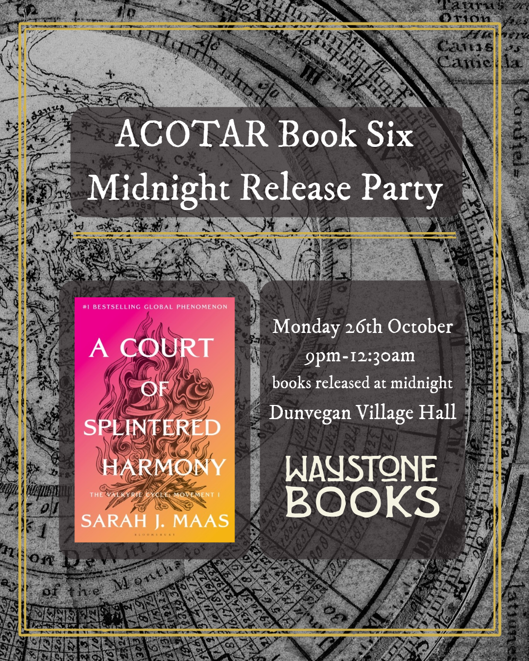 ACOTAR Book Six Midnight Release Party - A Court of Splintered Harmony - 26th October 2026