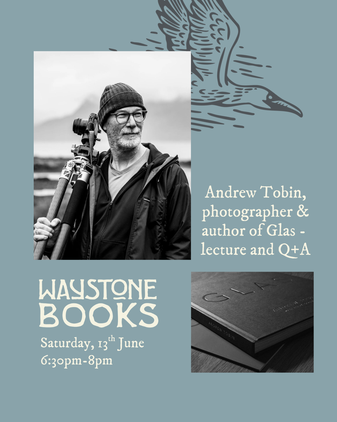 Andrew Tobin - Author Talk on his Photography book, Glas - 13/06/2026